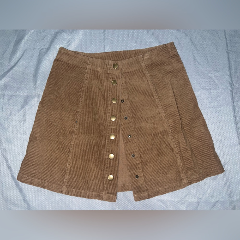 Wishlist A-Line Mini Skirt in Brown